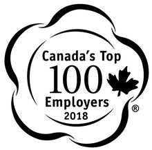 Canada's Top 100 Employers 2018 logo.