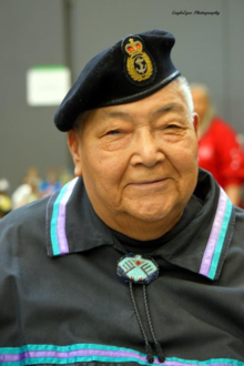 Indigenous veteran Arnold Albert in uniform.