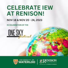 Celebrate IEW at Renison banner image.