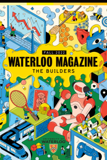 The front cover of the Fall 2022 Waterloo Magazine.