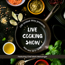 United Way cooking show banner image.