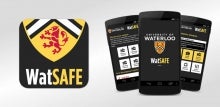 Android phone WatSAFE graphic.