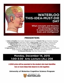 Waterloo Ideas Must Die Day poster.