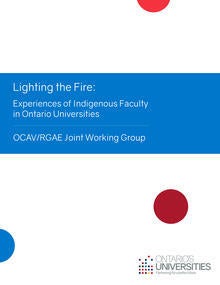 The front cover of the COU &quot;Lighting the Fire&quot; report.