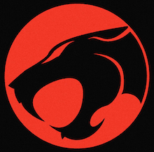 The red and black ThunderCats logo.