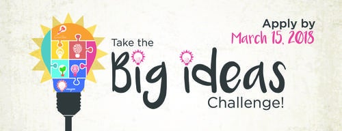 Big Ideas Challenge banner showing a light bulb.