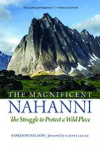 The cover of The Magnificent Nahanni, showing a mountain.