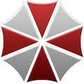Logo of the fictional Umbrella Corporation.