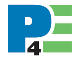 P4E logo.