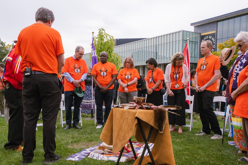 President Rosehart and senior leaders gather on National Day for Truth and Reconciliation