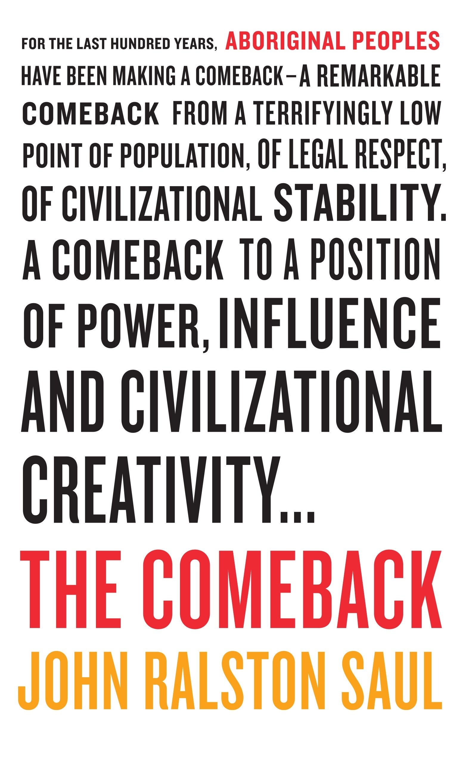 The front cover of "The Comeback."