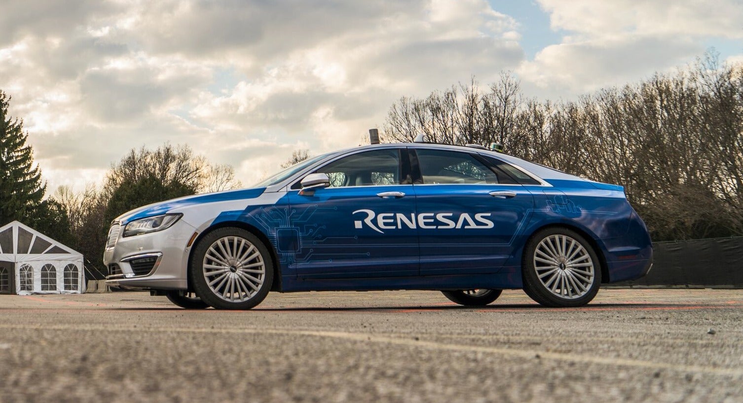 The Renesas Electronics autonomous vehicle.