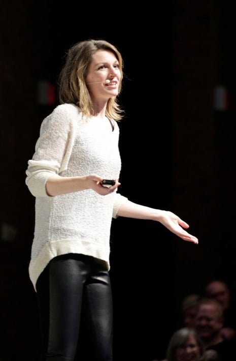 Professor Kate Darling speaks at the Beyond 60 lecture