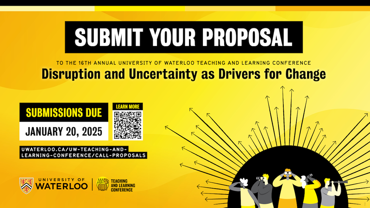 Submit your proposal to the Teaching and Learning Conference banner graphic.