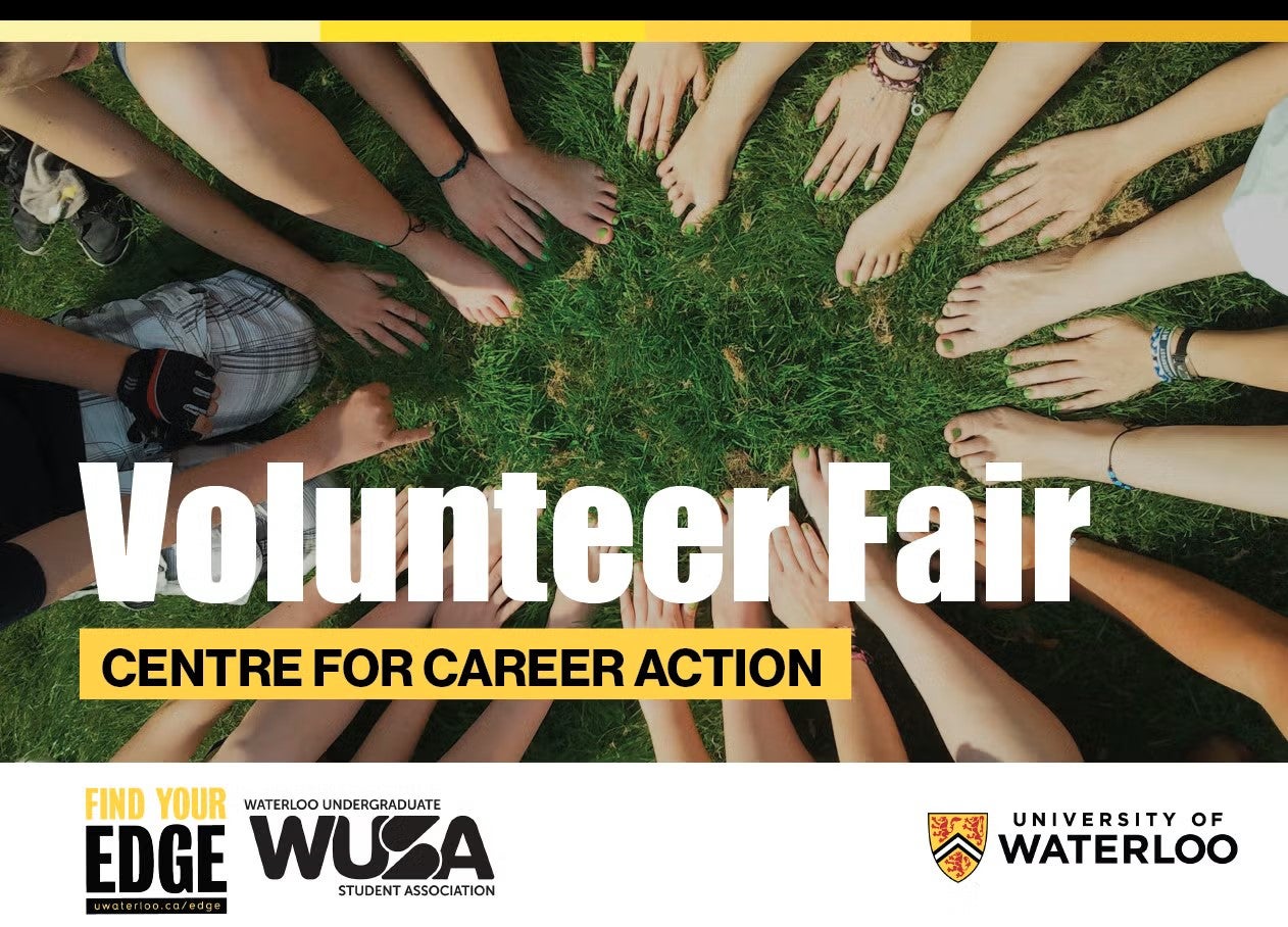 Volunteer Fair banner.