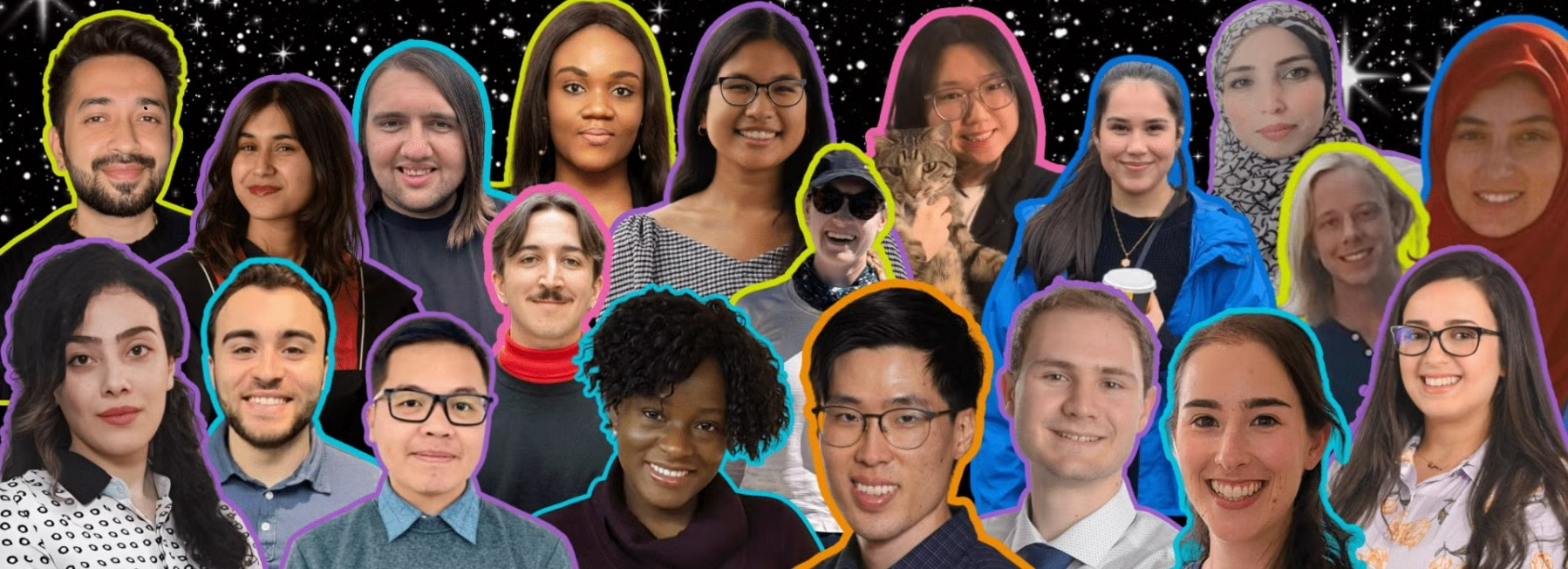 A collage of headshots of the GRADflix finalist participants.