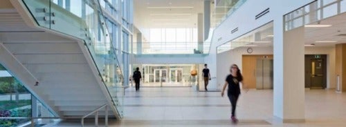 The AHS expansion atrium.