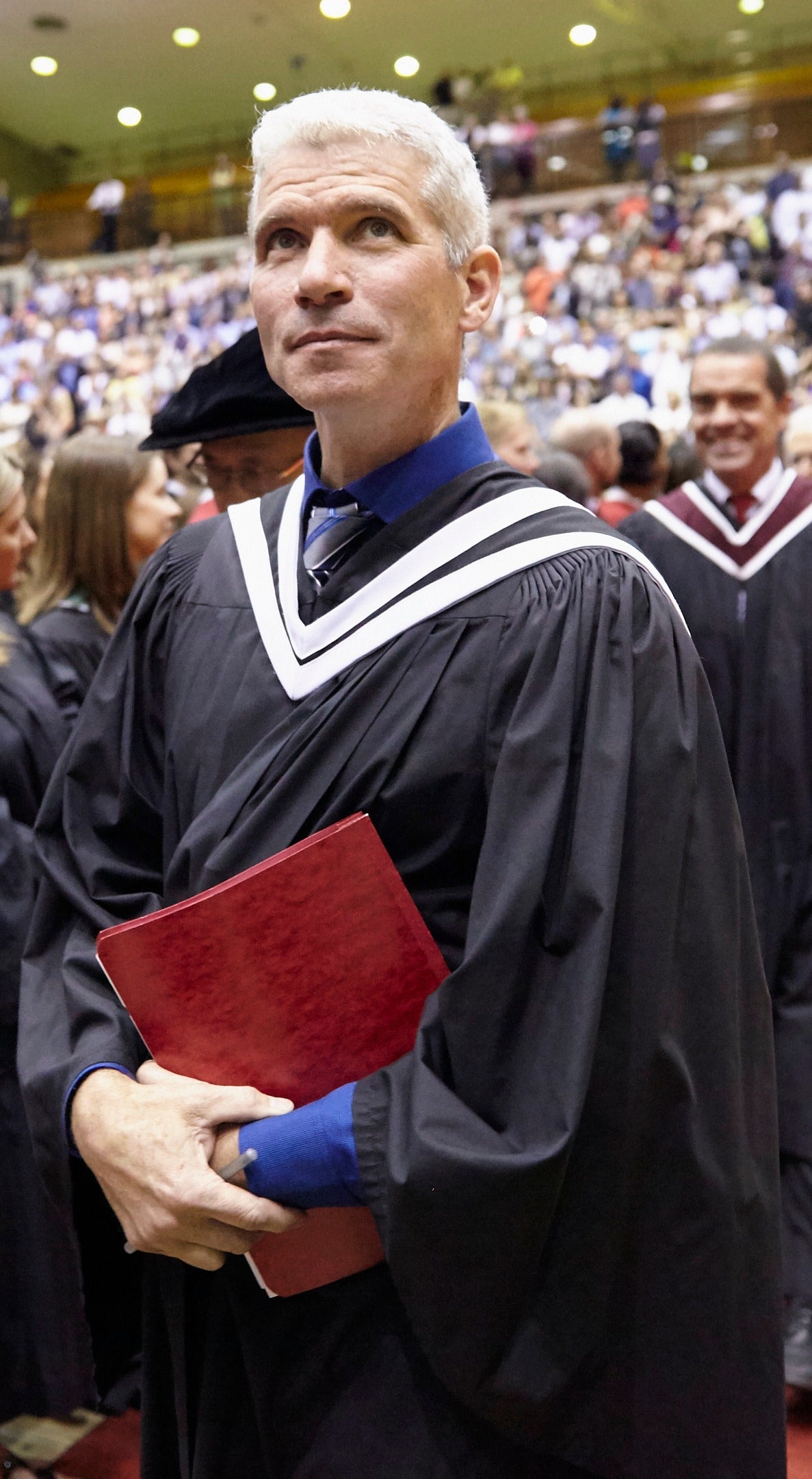Ray Darling in Convocation regalia.