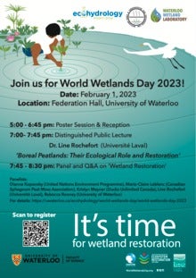 World Wetlands Day event poster.