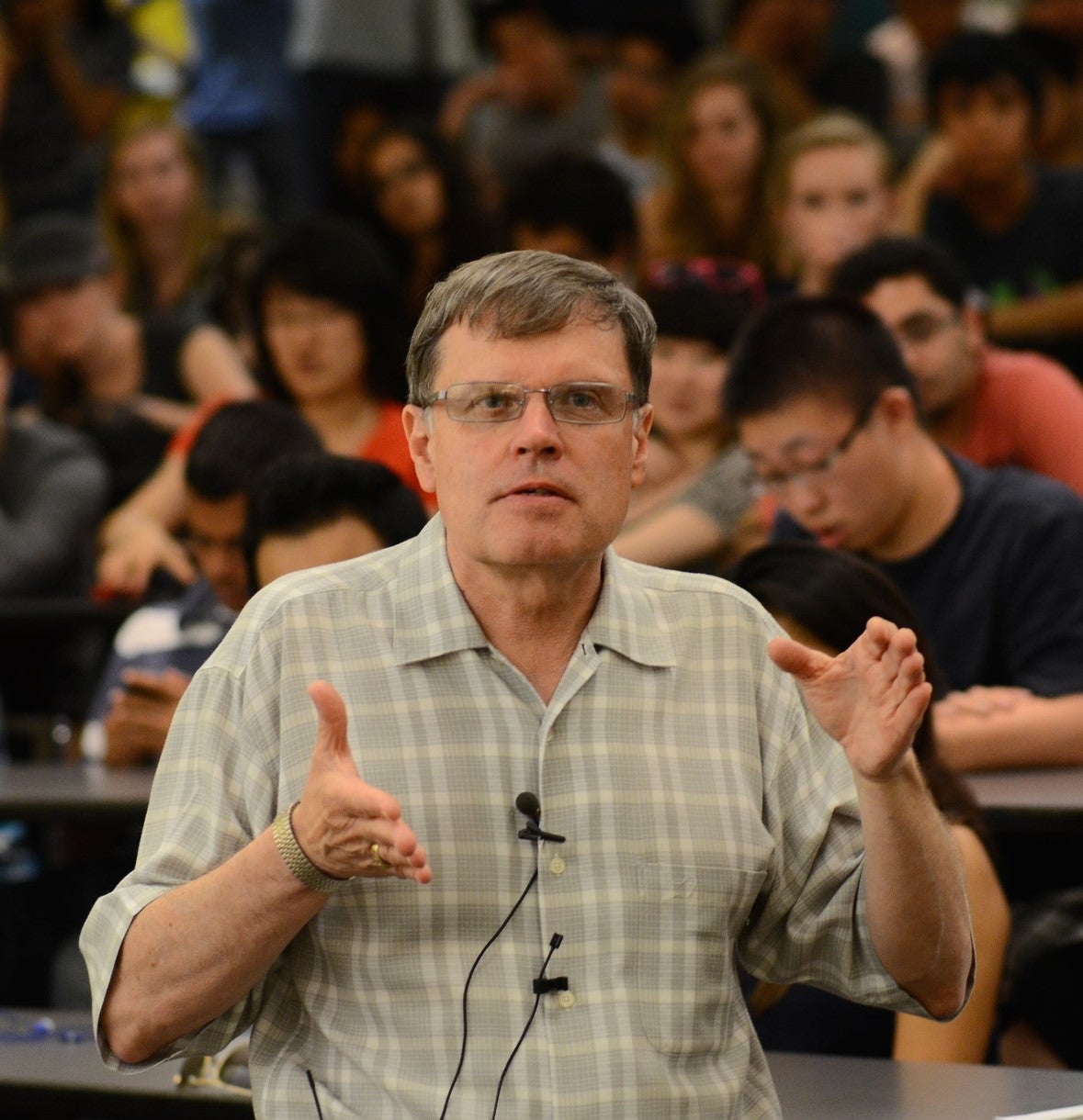 Larry Smith giving a lecture.