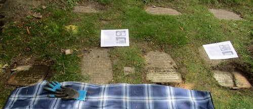 The Susand family gravestones in Kitchener's Mount Hope cemetery.