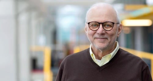 University Professor M. Tamer Ozsu in the Davis Centre.