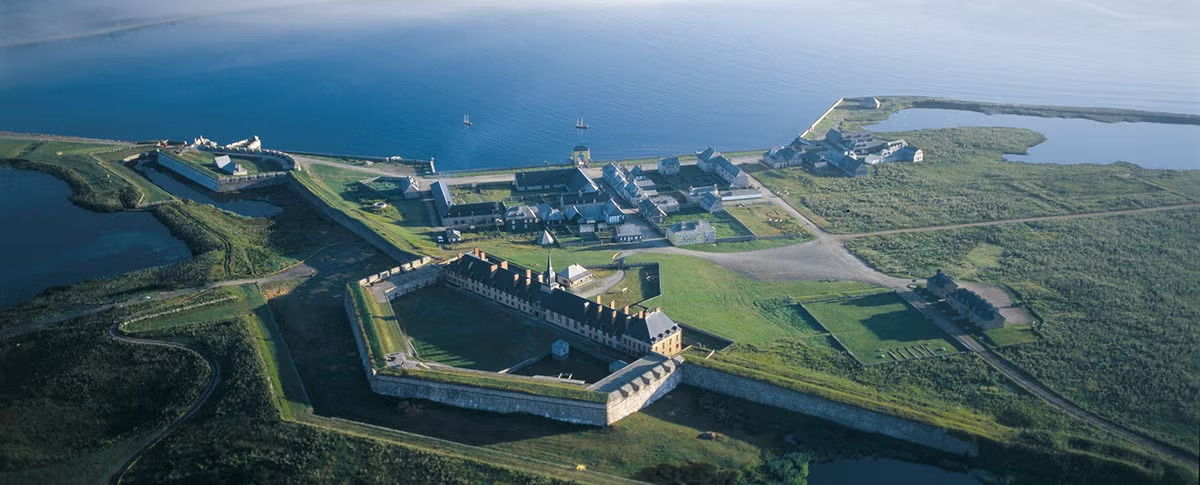 The reconstructed fortress colony of Louisbourg.
