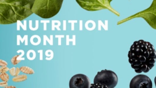 Nutrition Month 2019 banner.