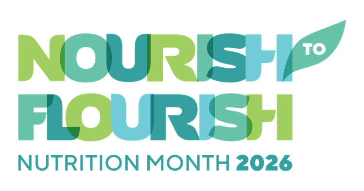 Nourish to Flourish logo in green shades.