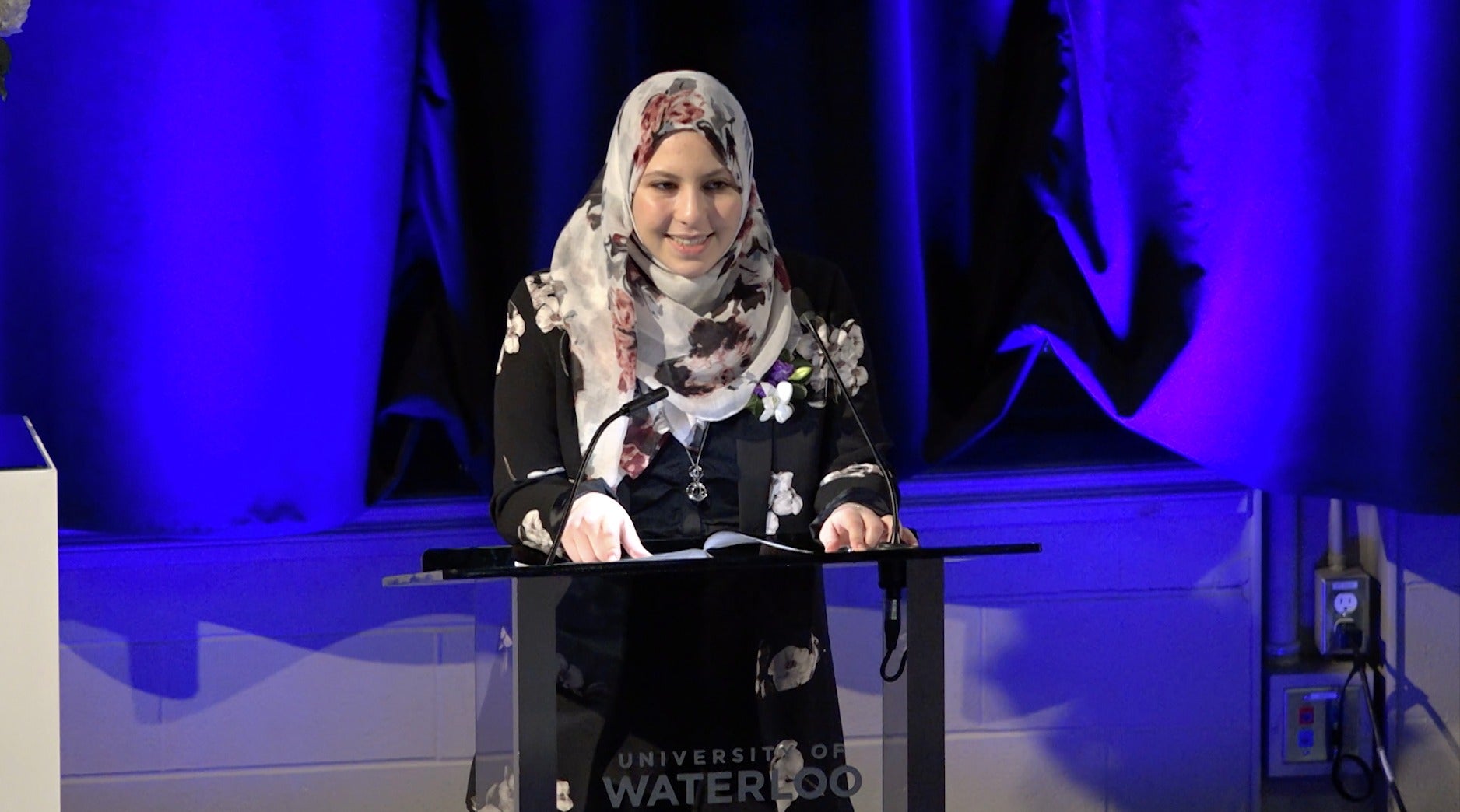 2018 youth/high school winner in the HeForShe poetry category, Lama Abdallah.