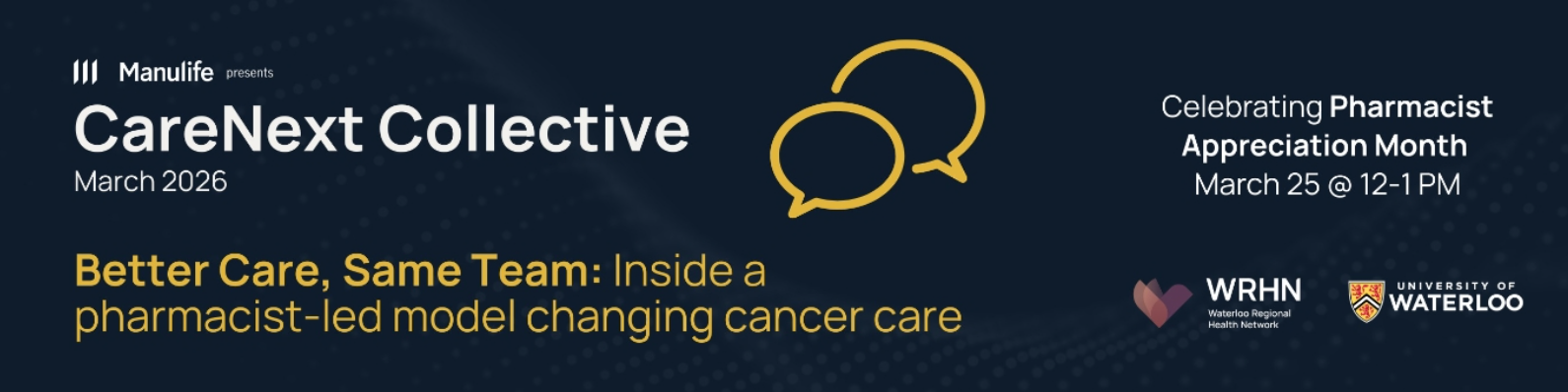 CareNext Collective banner featuring speech bubbles.