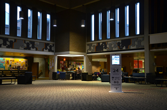 The Student Life Centre's Great Hall.