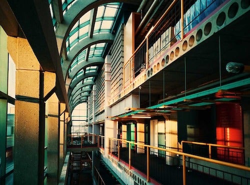 The interior of the Davis Centre.