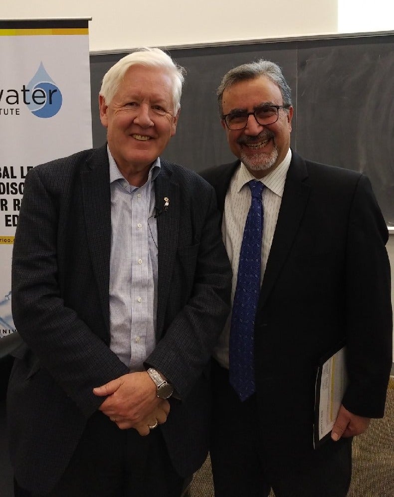 Bob Rae and Feridun Hamdullahpur.