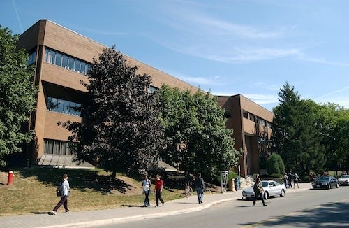 Needles Hall as viewed from Ring Road.