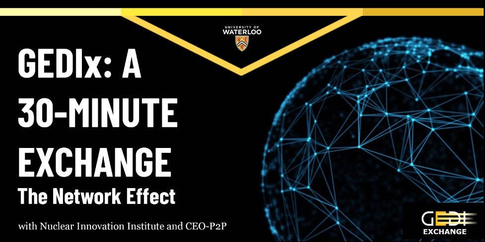 GEDI Exchange webinar Network Effect banner.