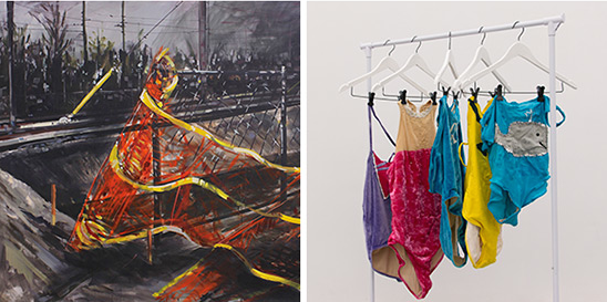 A collage of images from the upcoming MFA Thesis exhibition.