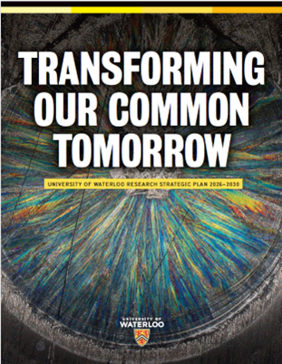 Cover page of a strategic plan document titled "Transforming Our Common Tomorrow"