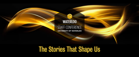 Waterloo Staff Conference logo with the headline "The stories that shape us."