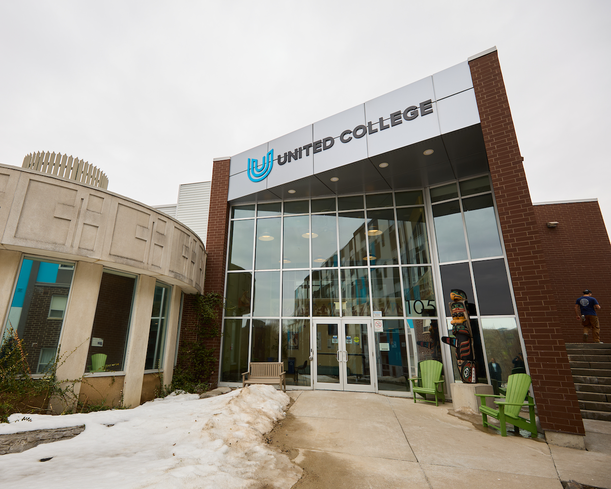 The exterior of the United College website.