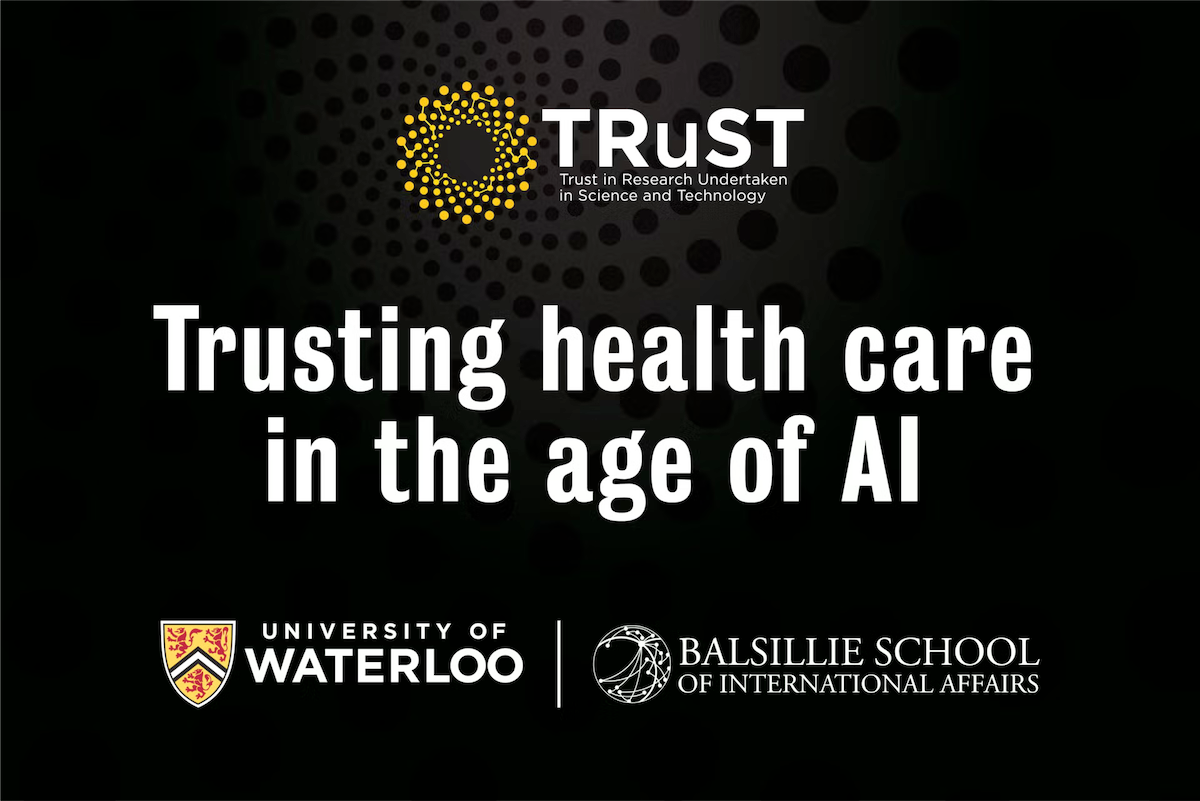 Trusting Health Care in the Age of AI banner.