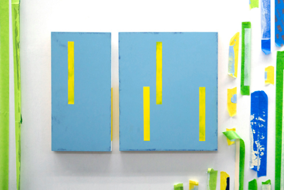 3 or 4 or 5? (in studio), Brubey Hu, 2019.