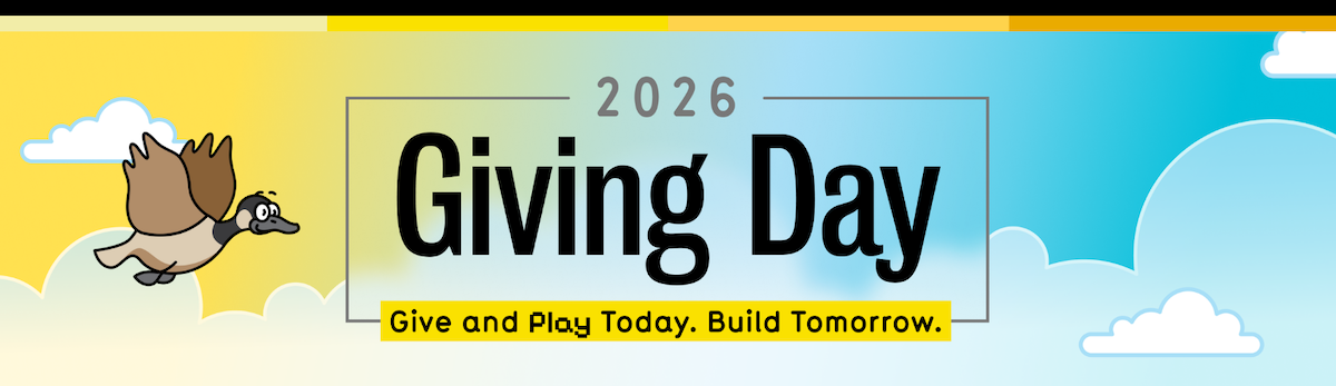2026 Giving Day banner featuring a cartoon Canada Goose.