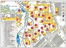 Map of campus parking.