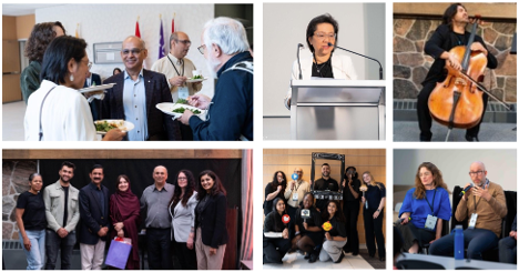 Various scenes of speakers, presenters and attendees at The Pegasus Institute Conference 