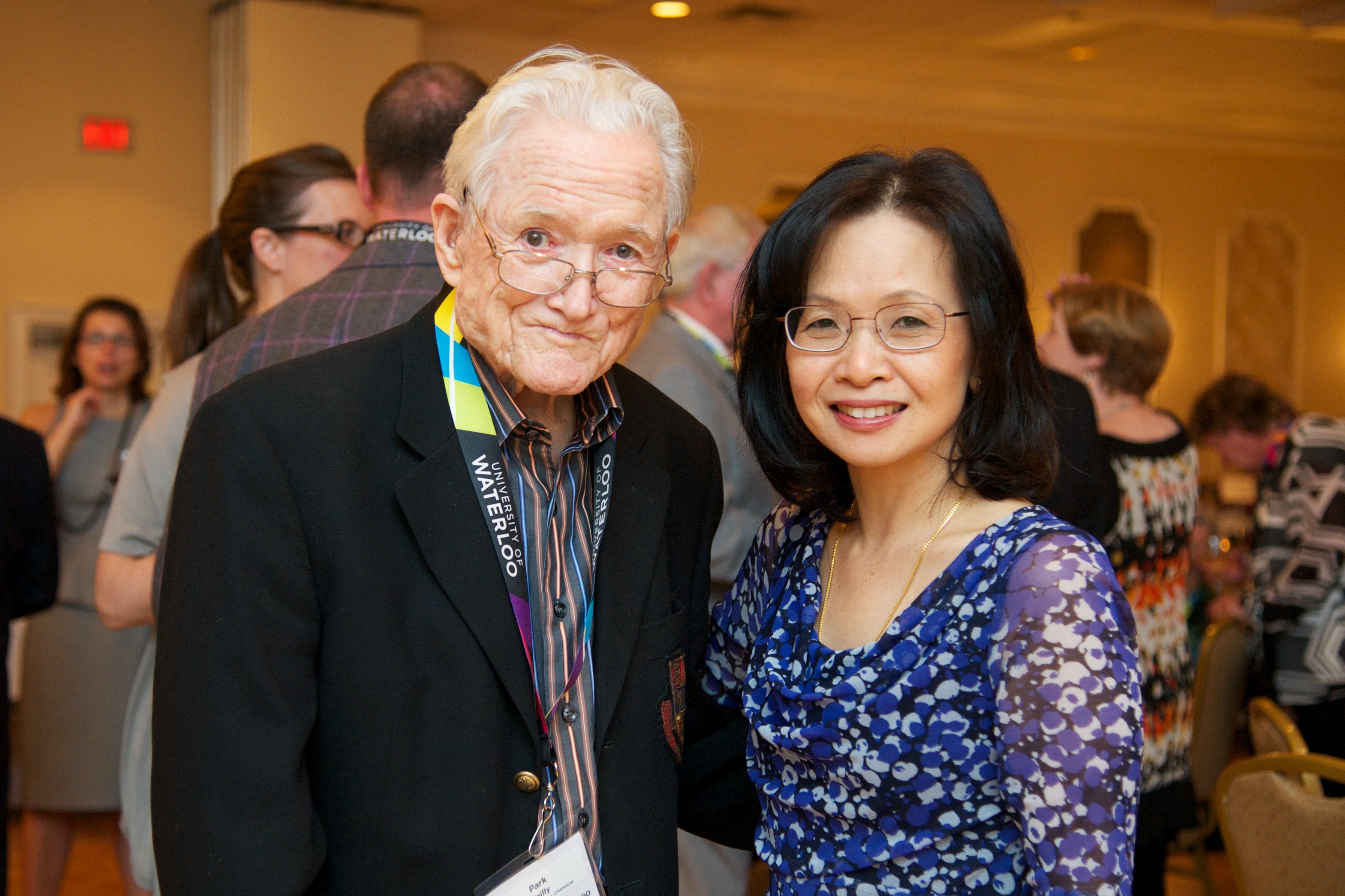 Park Reilly with Pearl Sullivan, former dean of Waterloo Engineering.