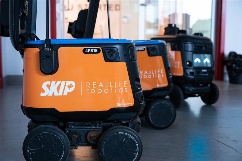 A number of Skip the Dishes robots