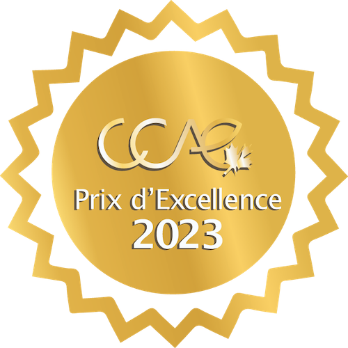 CCAE Prix D'Excellence banner.