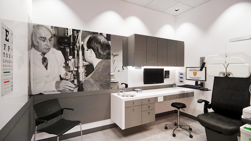 The Waterloo Eye Institute's examination room.