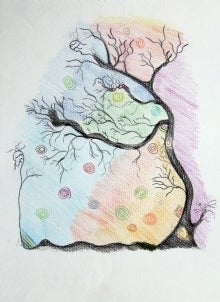 Artwork from the Stories in Art from Iraqi Kurdistan exhibit.